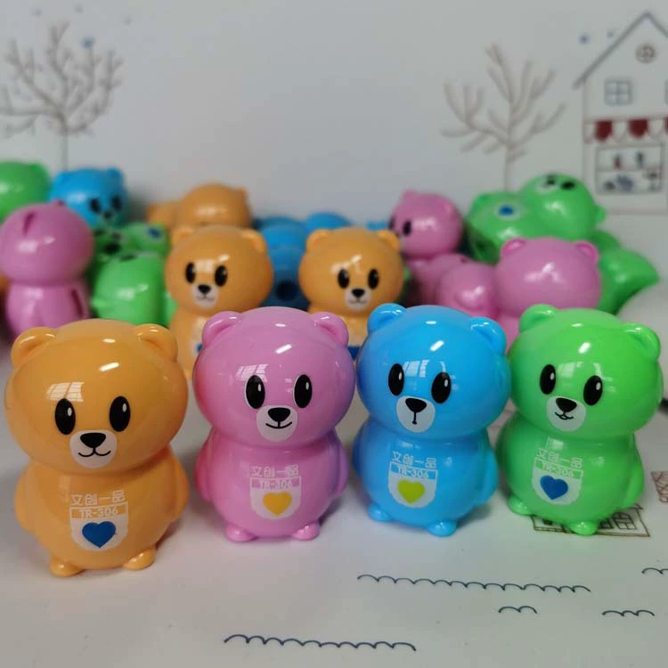 Sharpener, cute small stationery for early age, with little bears, wholesale