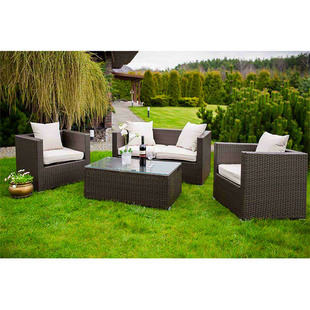 Rattan Chair Sofa Outdoor Terrace Leisure Outdoor Rattan Furniture Villa Courtyard Waterproof Rattan Corner Sofa Combination