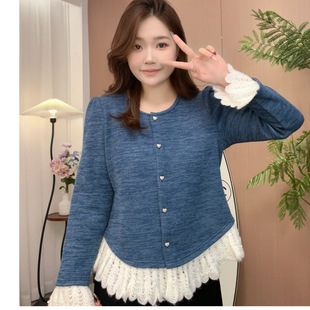 Ready Stock [Fog Rain and Snow] New Autumn and Winter Design Tops Large Size Tgw41430