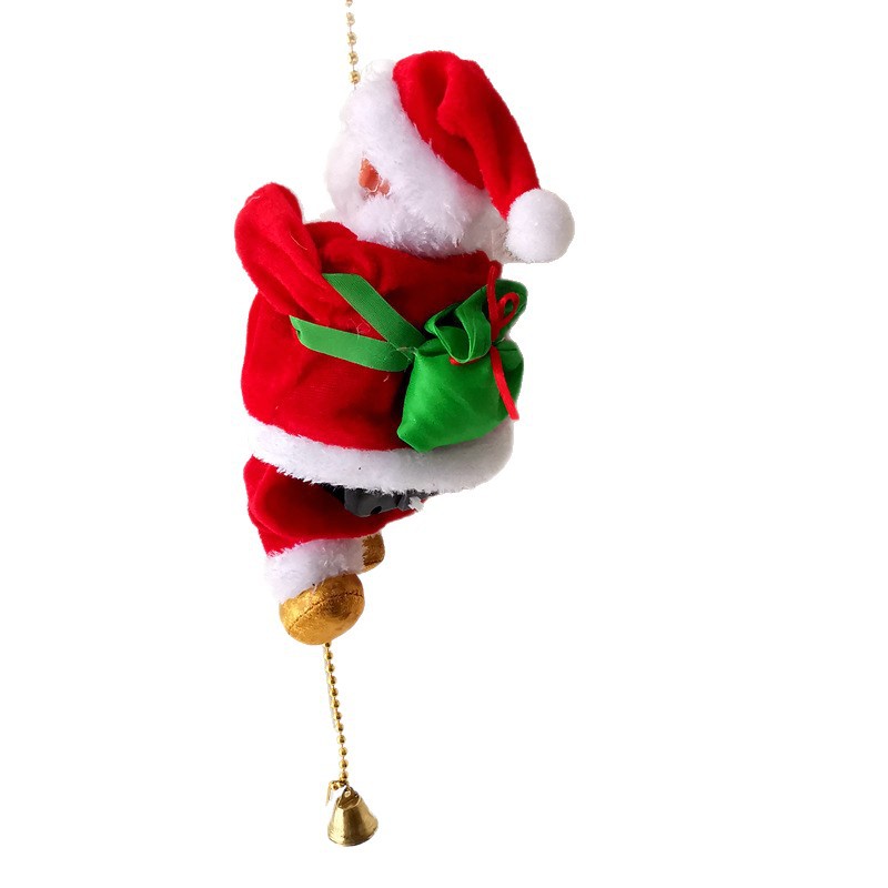 Venta directa de fábrica Subir cuerda Subir escalera eléctrica Juguete Papá Noel Subir escaleras Regalo de Navidad Decoración de regalo