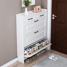 超薄鞋柜17cm经济型家用门口简约现代多功能收纳柜窄翻斗式小鞋架
