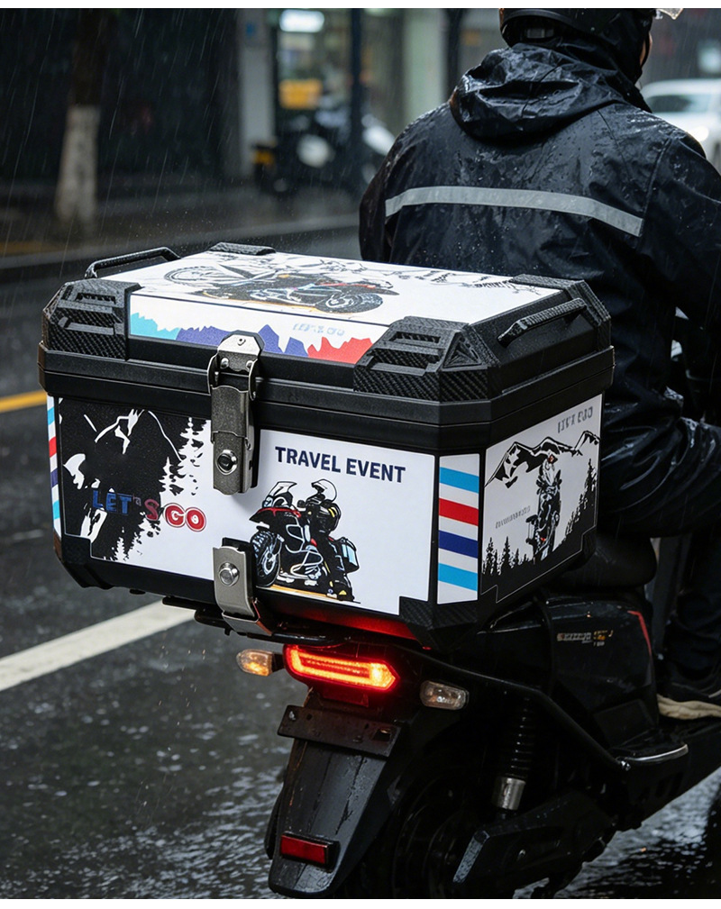 Xiaoniu multi-style motorcycle trunk, electric vehicle rear trunk, universal extra-large capacity battery delivery trunk