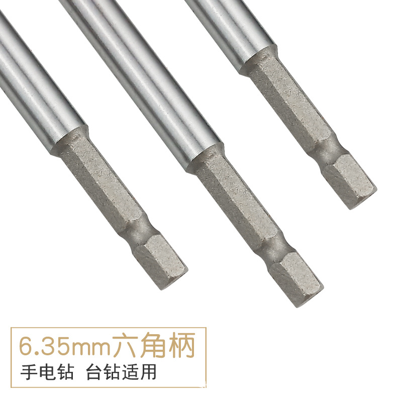 Carpintería taladro puerta cerradura agujero abridor giro taladro perforación escariado taladro traje girando cabeza palo taladro mango hexagonal alargado