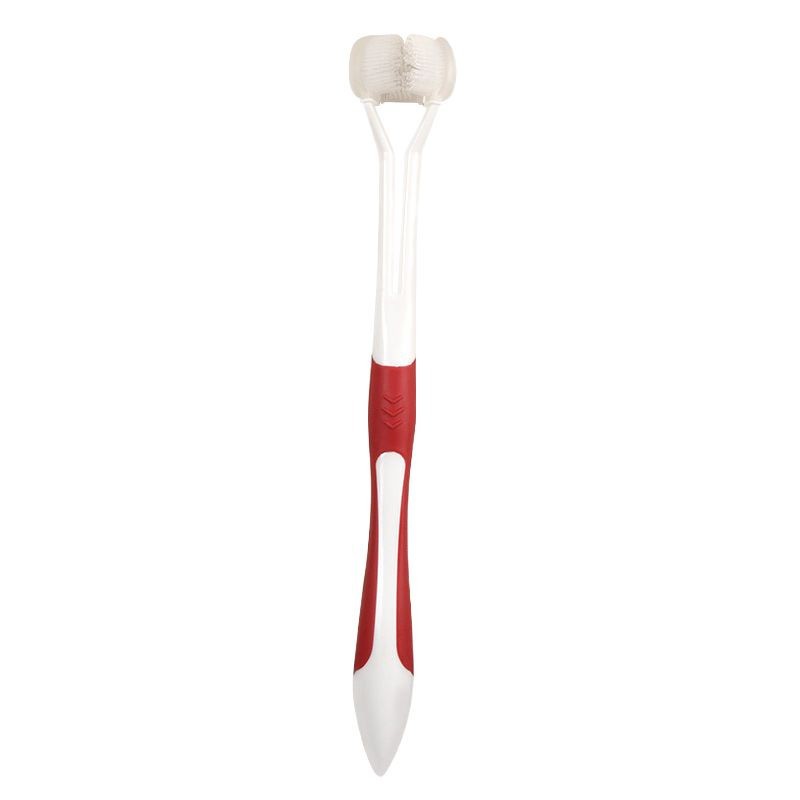 cepillo de dientes de tres extremos para mascotas, cepillo de dientes de tres lados para perros, limpieza oral para perros, al por mayor, limpieza de tres lados, pelo suave