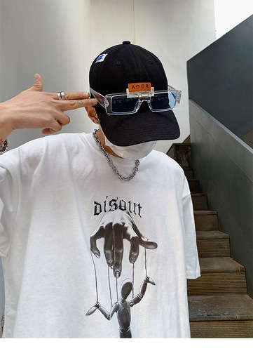 Men's Short Sleeve T-Shirt  New Summer Korean Style Trendy Plus Size Loose Hong Kong Style Japanese Half Sleeve Top