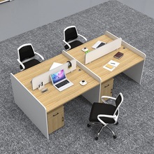 职员办公桌椅组合批发电脑桌4人位员工桌简约现代屏风桌子卡位