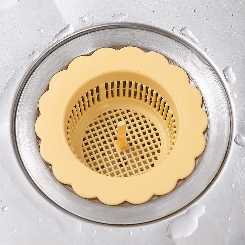 Cocina fregadero drenaje drenaje filtro de basura alcantarillado baño drenaje de piso lavavajillas malla de plástico image 8