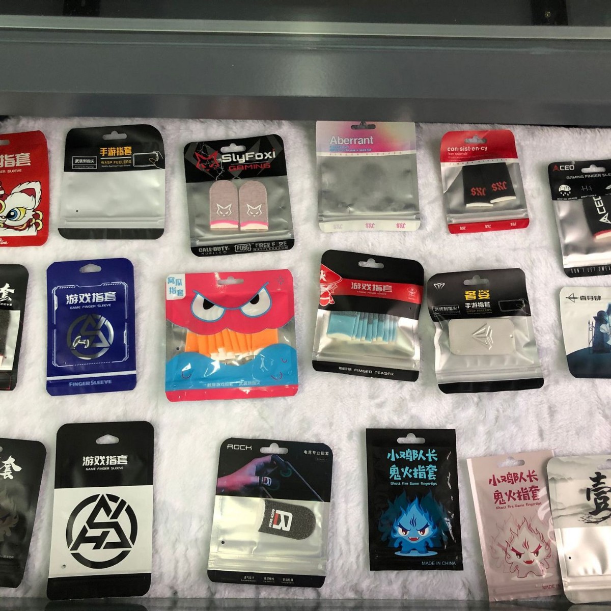 手游指套来图代厂家批发防汗游戏手套LOGO透气防滑掌上跨境专供