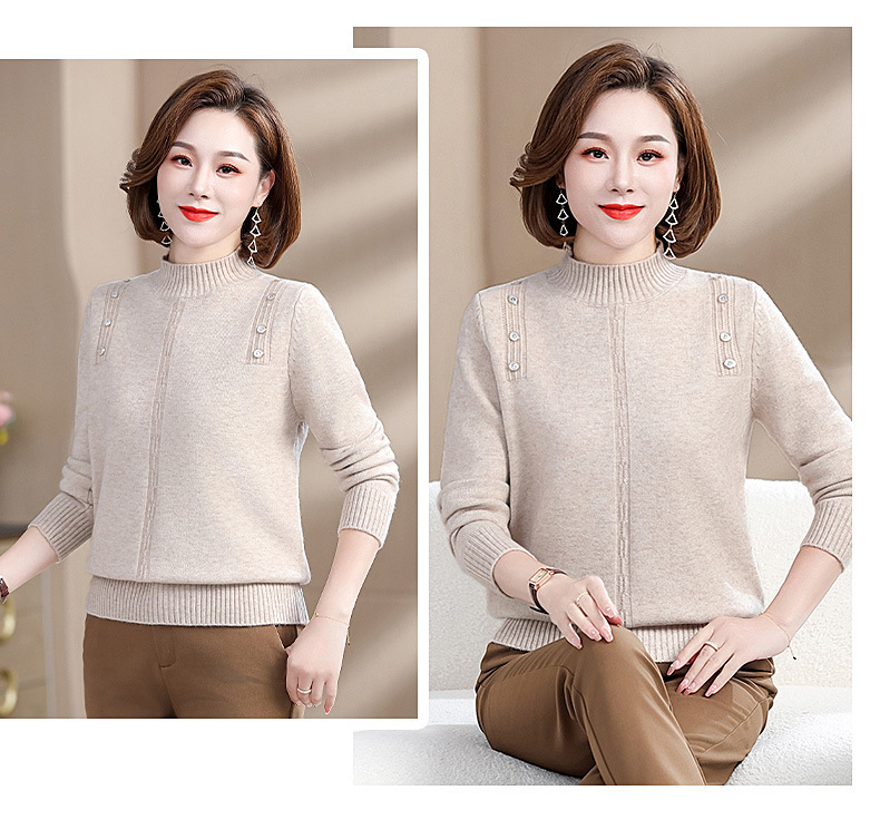 E5940 700K ÁO LEN NỮ TAIRYA ÁO LEN MÙA XUÂN THU ĐÔNG TRUNG NIÊN THỜI TRANG NỮ G02 SẢN PHẨM MỚI