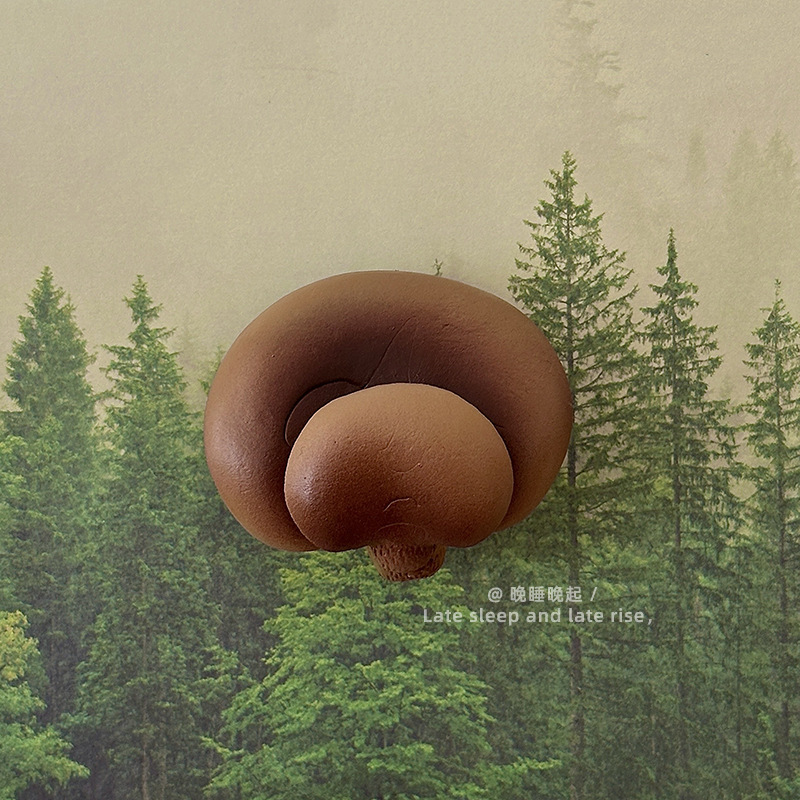 森林里的蘑菇~仿真蘑菇冰箱贴磁吸装饰品3d立体创意个性强力磁吸|undefined
