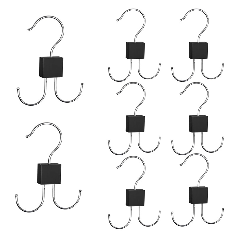 Red de celebridades de la red 12 clips 8 ganchos percha multifunción ropa interior chaleco camisola correa colgante de madera maciza almacenamiento colgante de ropa uno múltiples ganchos