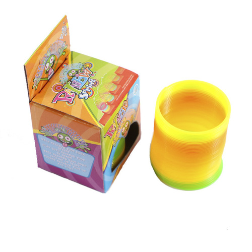 Children's Rainbow Circle Toy Stress Reducing Spring Circle Jenga Hula Hoop Toy Stall Hot Selling Kindergarten Gift