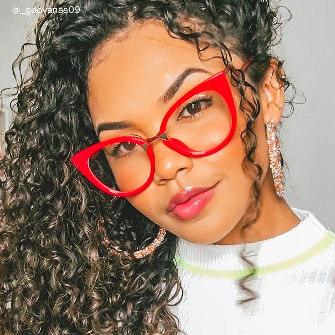 新款欧美猫眼防蓝光平光镜时尚大框眼镜架个性跨境高级感潮流女