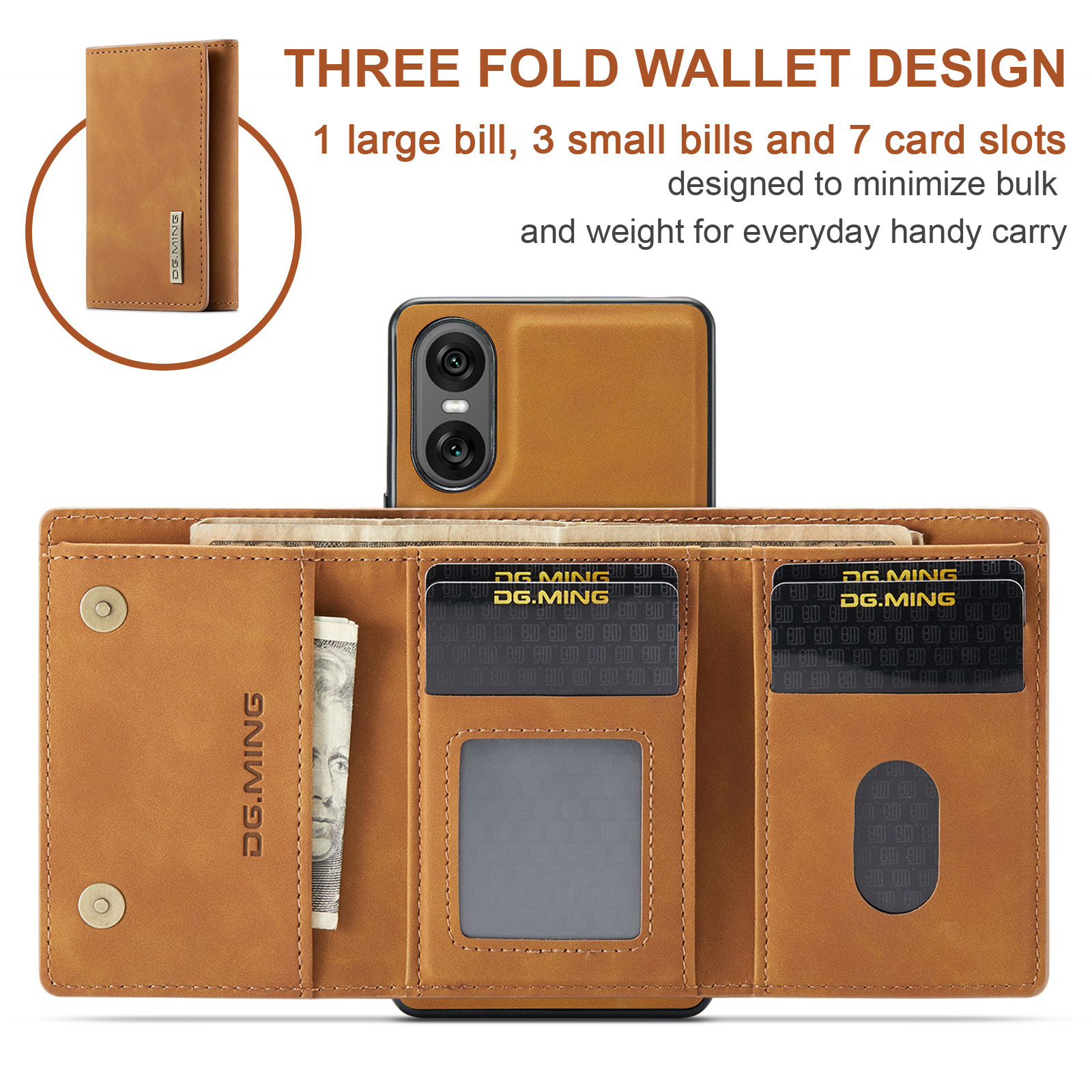 M1 for Sony Xperia 10 VI Protective Case Xperia 1VI Magnetic Split Wallet Phone Case 2024_voghion.com