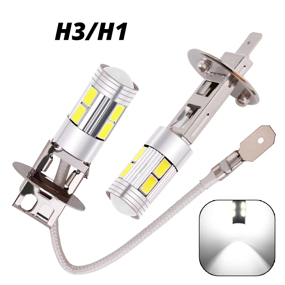 Lámpara de automóvil LED H1 5630 10SMD lámpara de niebla de automóvil de alto brillo decodificación de lámpara de niebla delantera