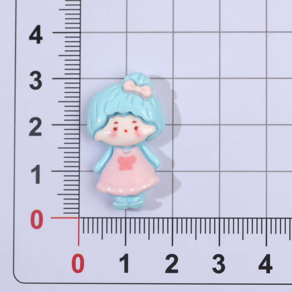 Dibujos animados miniatura moda chica resina accesorios DIY crema pegamento horquilla teléfono móvil Shell agujero zapatos y otros materiales al por mayor