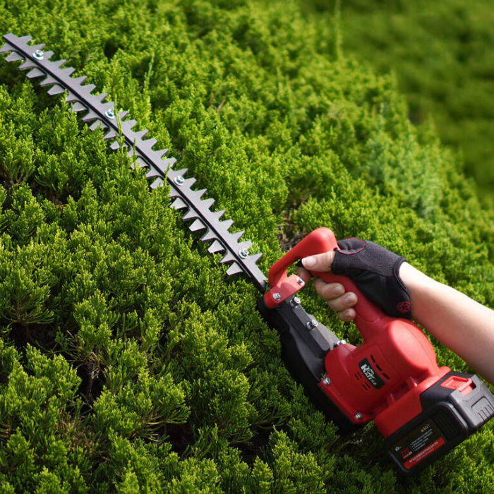 凯姿电动无刷绿篱机充电式小型茶树修剪机绿篱造型篱笆双刃.pn