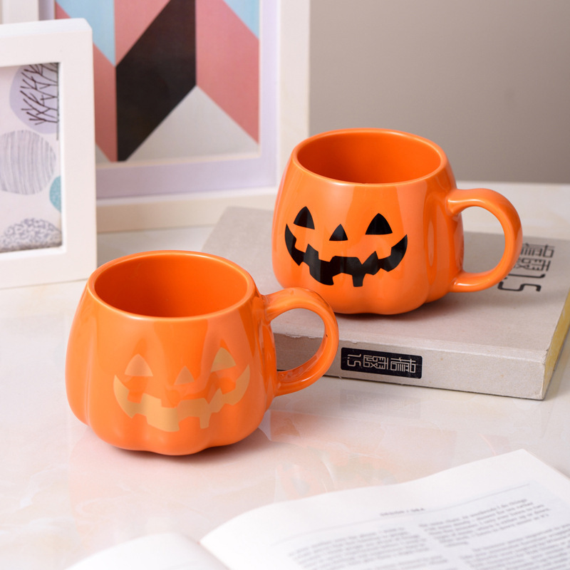 クロスボーダー新しいハロウィンカボチャカップクリエイティブマグレトロホリデーウォーターカップ実用的なカップカボチャカップ|undefined
