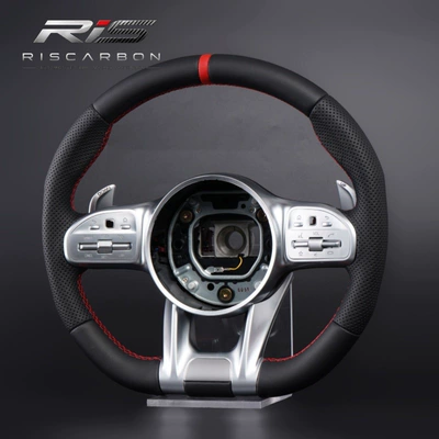 Compatible with Mercedes-Benz 809 leather Steering wheel