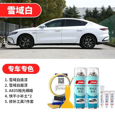White Aurora Blue Special Self-Spray — Avtomobil boya qələmləri - snowy-white-pearl-white-basic-repair
