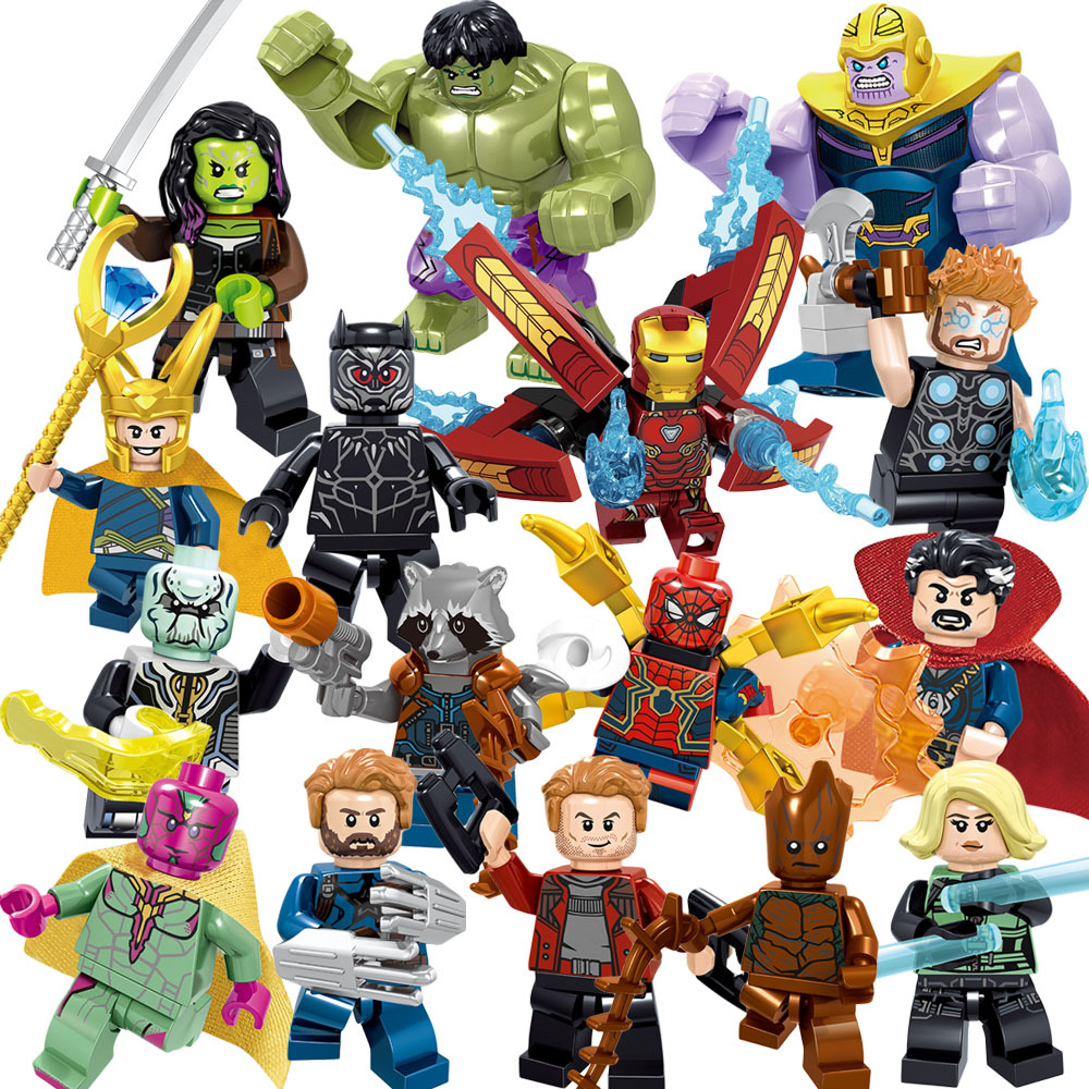 将牌34044儿童拼装积木人仔玩具漫威复仇者联盟超级英雄系列外贸