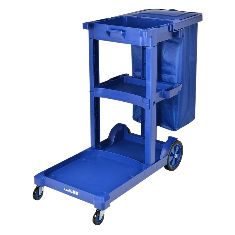 Wholesale Chaobao D-11 multi-purpose cleaning trolley multi-function cleaning service car cleaning car without cover