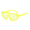 Black neon sunglasses, fashionable glasses for adults, sun protection cream, 2023, European style, UF-protection