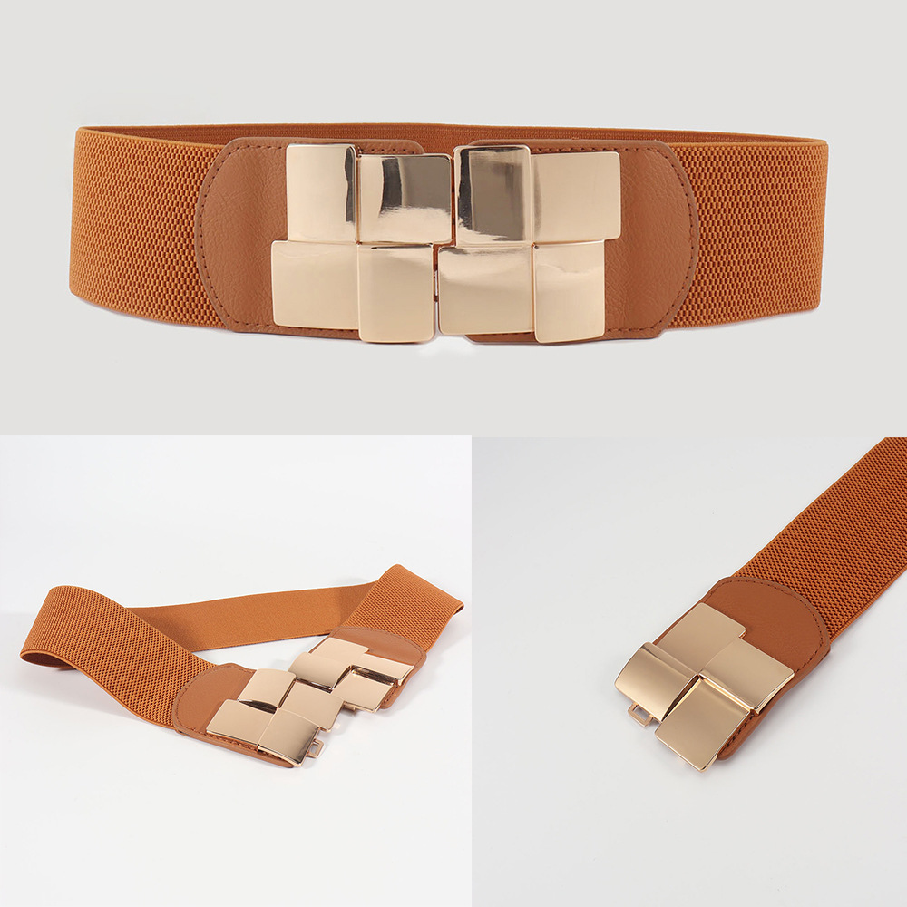 84g Weight Belt Classification 1 Piece Quantity Holiday, Selfie Occasion Pu Leather, Alloy Material Geometric Pattern Women's Gender Plating Design Basic Style Basic Geometric Pu Leather Alloy Plating Women's Leather Belts 5