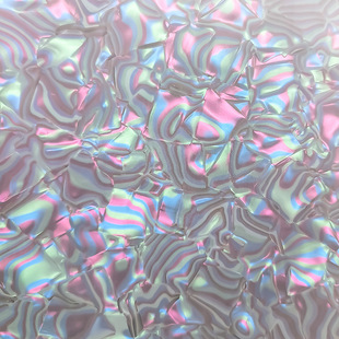 Pvc Sheet Translucent Shell Pattern Ice Flower Film Hairpin Anime Badge with Phantom Porcelain Film Can Be Customized for Proofing