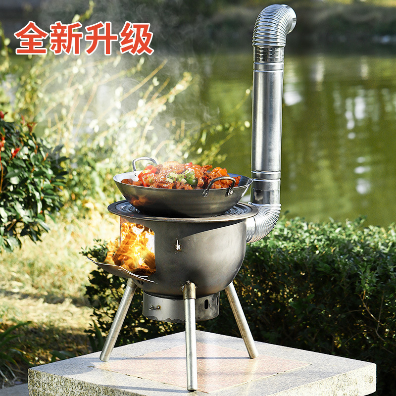 2025新款柴火灶家用木柴户外炉具炉子农村地锅灶台烧火室外炉批发