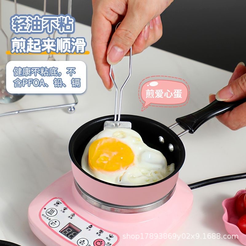 12cm 미니 논스틱 프라이팬 계란 프라이팬 주방 어린이용 작은 냄비 핑크 프라이팬 계란 프라이팬 논스틱 프라이팬