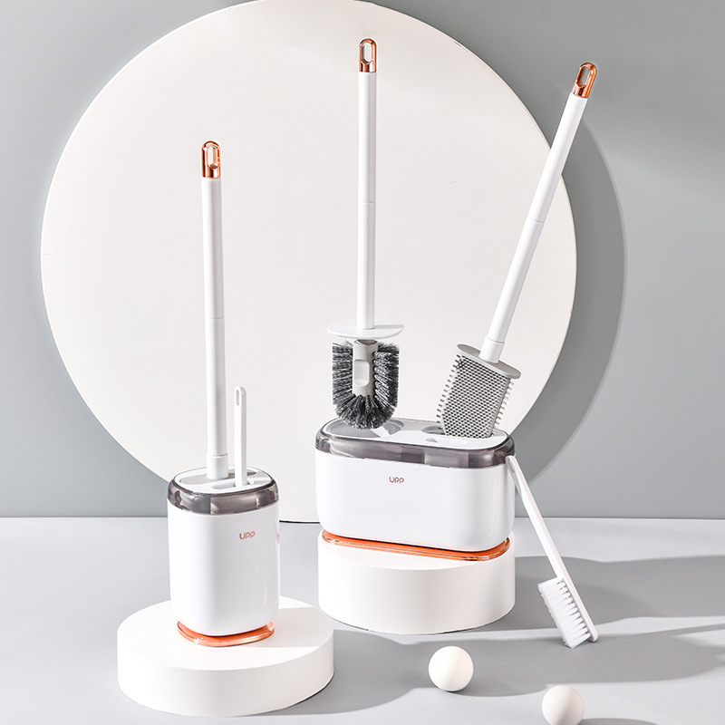 2023 nuevo cepillo de inodoro colgante de pared traje de cepillo de inodoro hogar sin ángulo muerto artefacto de limpieza de inodoro tres en uno