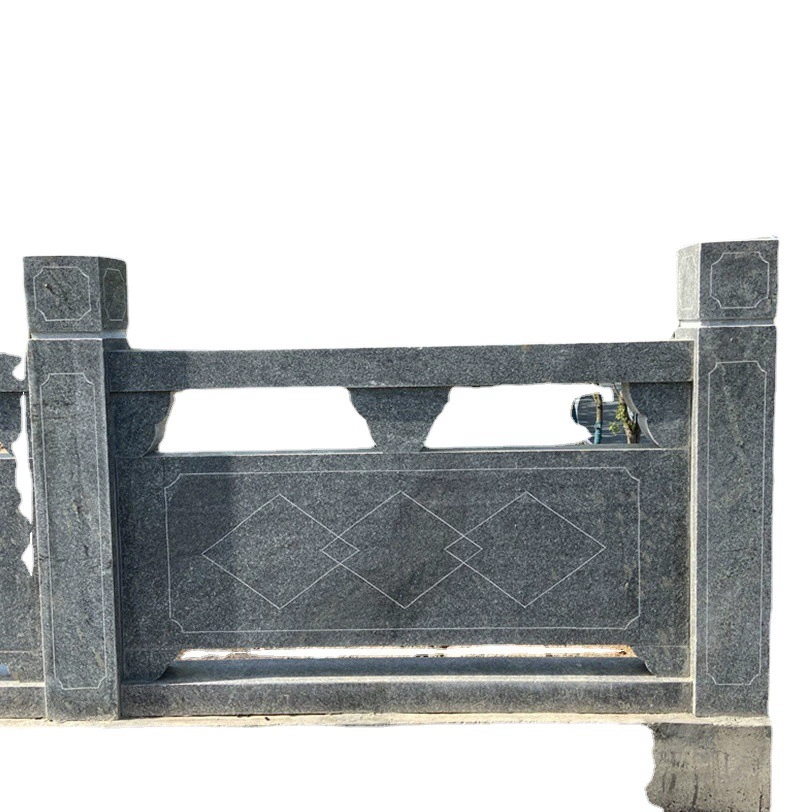 Синие каменные перила для наружных балконов вилл, каменные перила для рек, платформы для поднятия флагов, резьба по граниту.