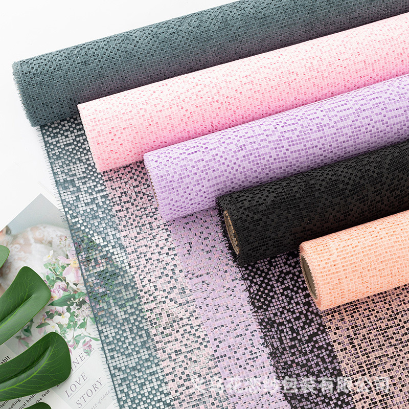 网红款马克网纱纱鲜花包装手工花剪裁小尺寸鲜华