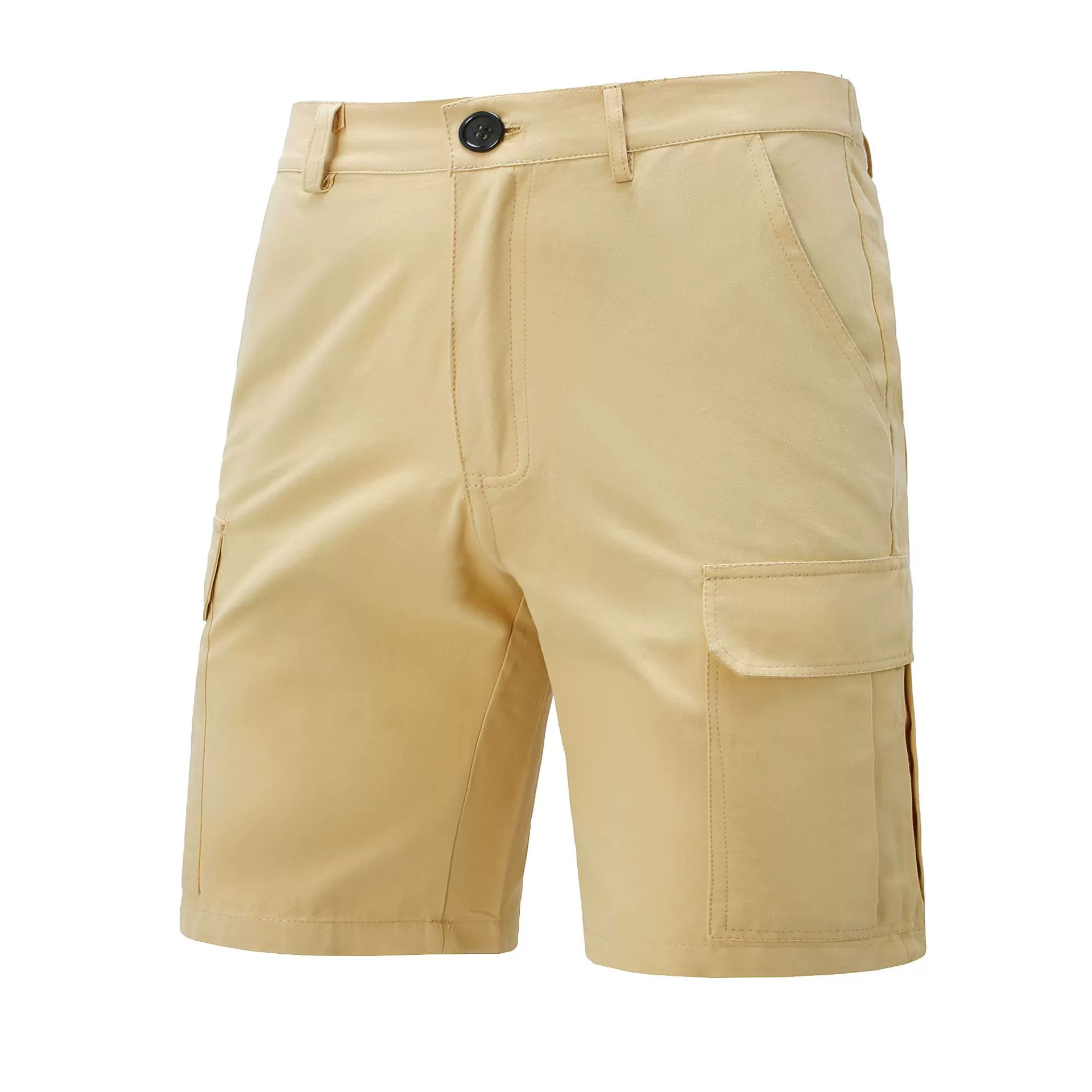 Amazon Летние новые европейские и американские мужские повседневные мульти-карманные шорты Мода сплошной цвет трансграничные мужские шорты