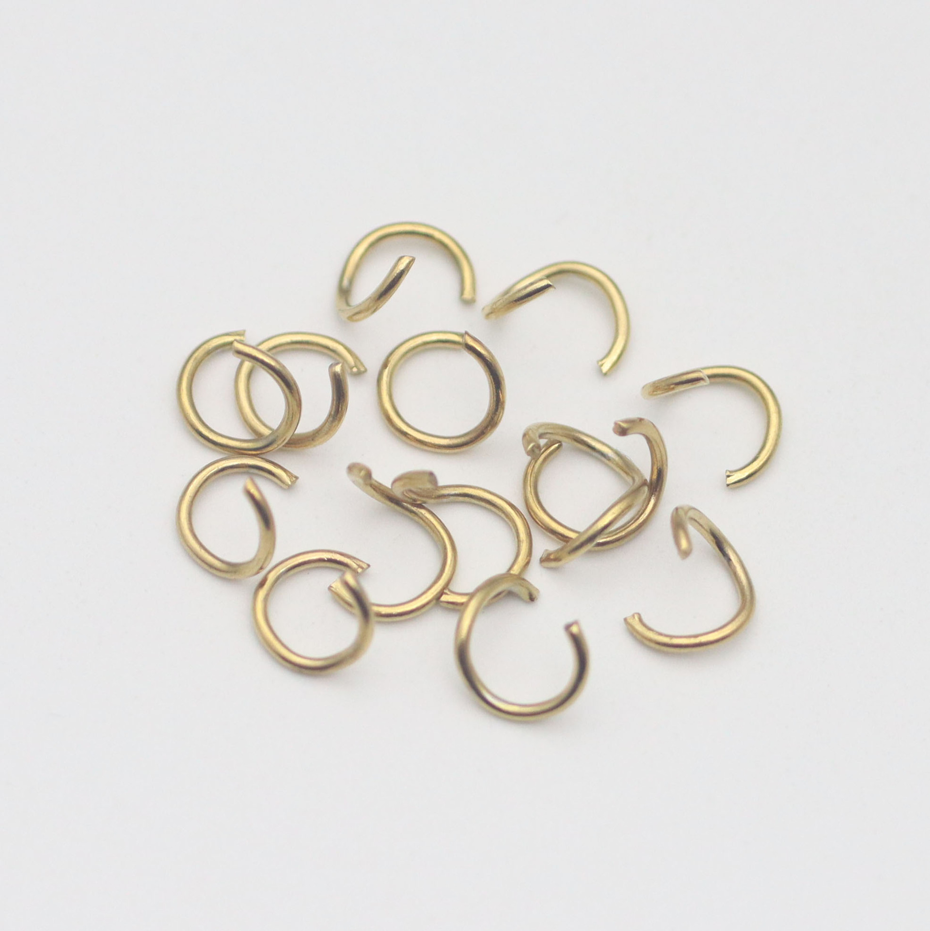 Golden rings for jewelry and fashion accessories