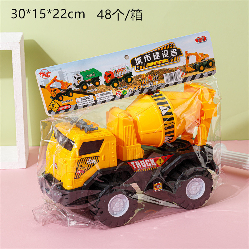 Excavadora de ingeniería infantil juguetes empujador excavadora basculante carretilla modelo de automóvil niño excavadora