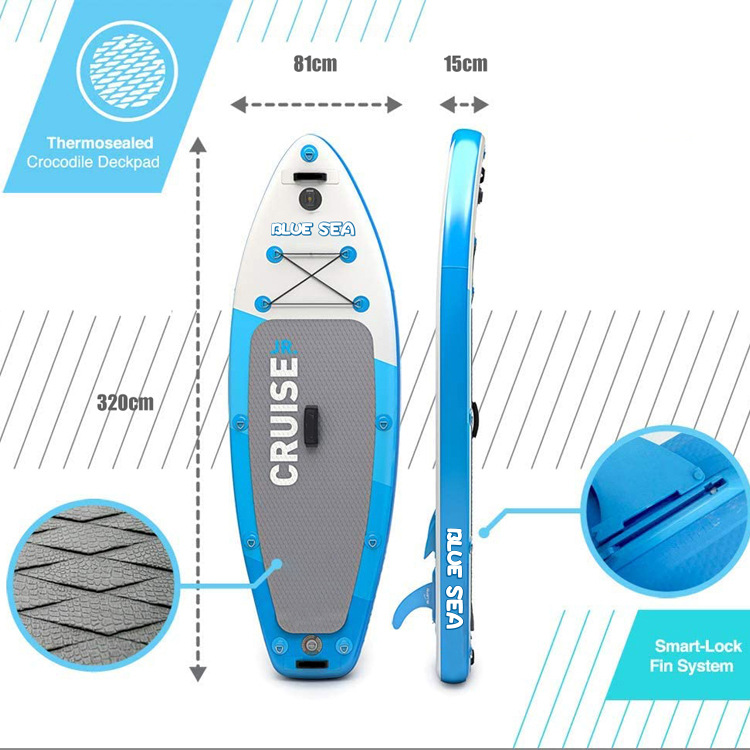 3.2 Rice inflating SUP Surf board Beginner Kickboard The water board Aquatic Standing Windsurfing board