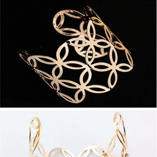 Fashionable metal bracelet, coins, European style