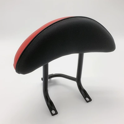 Electric Motorcycle Rear Backrest Little: Motorcycle trunk - simple-bracket-red-backrest