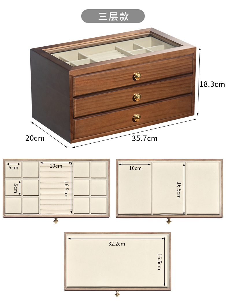 Title 2, Joyero de Madera Maciza de Lujo de Alta Gama co...