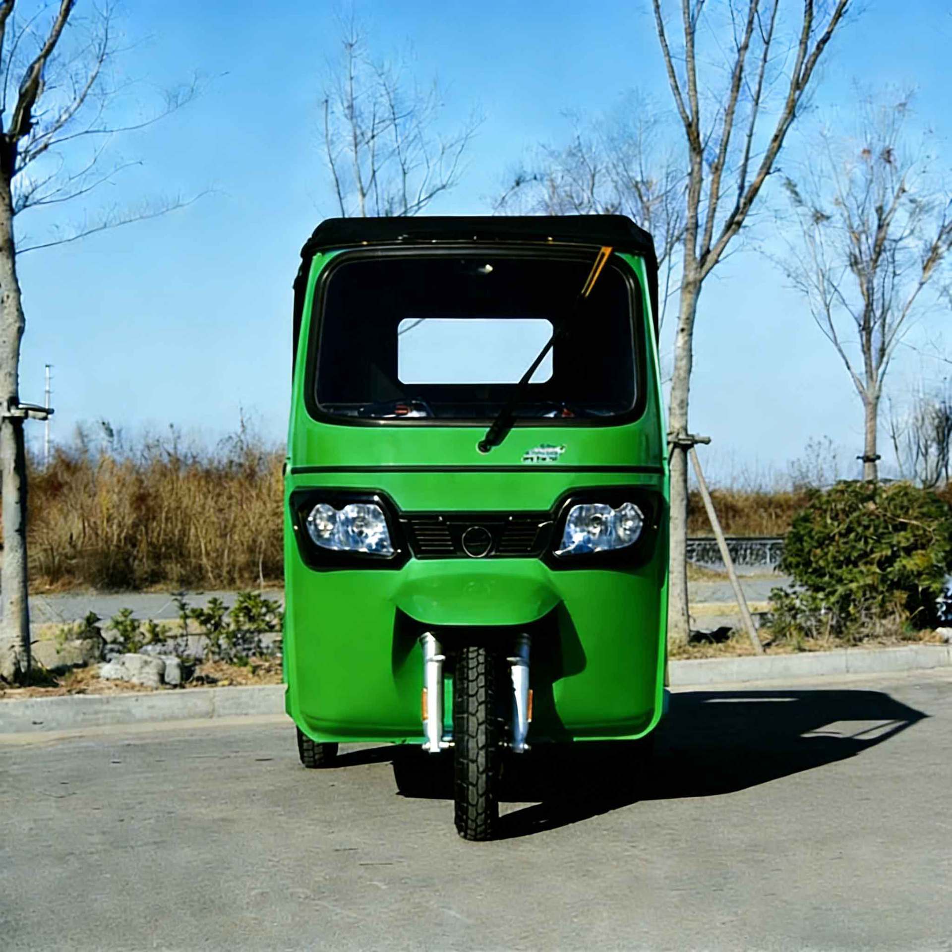 Fuel-powered passenger tricycle for transportation, foreign trade export, tuktuk, Southeast Asia, India, passenger-carrying tricycle