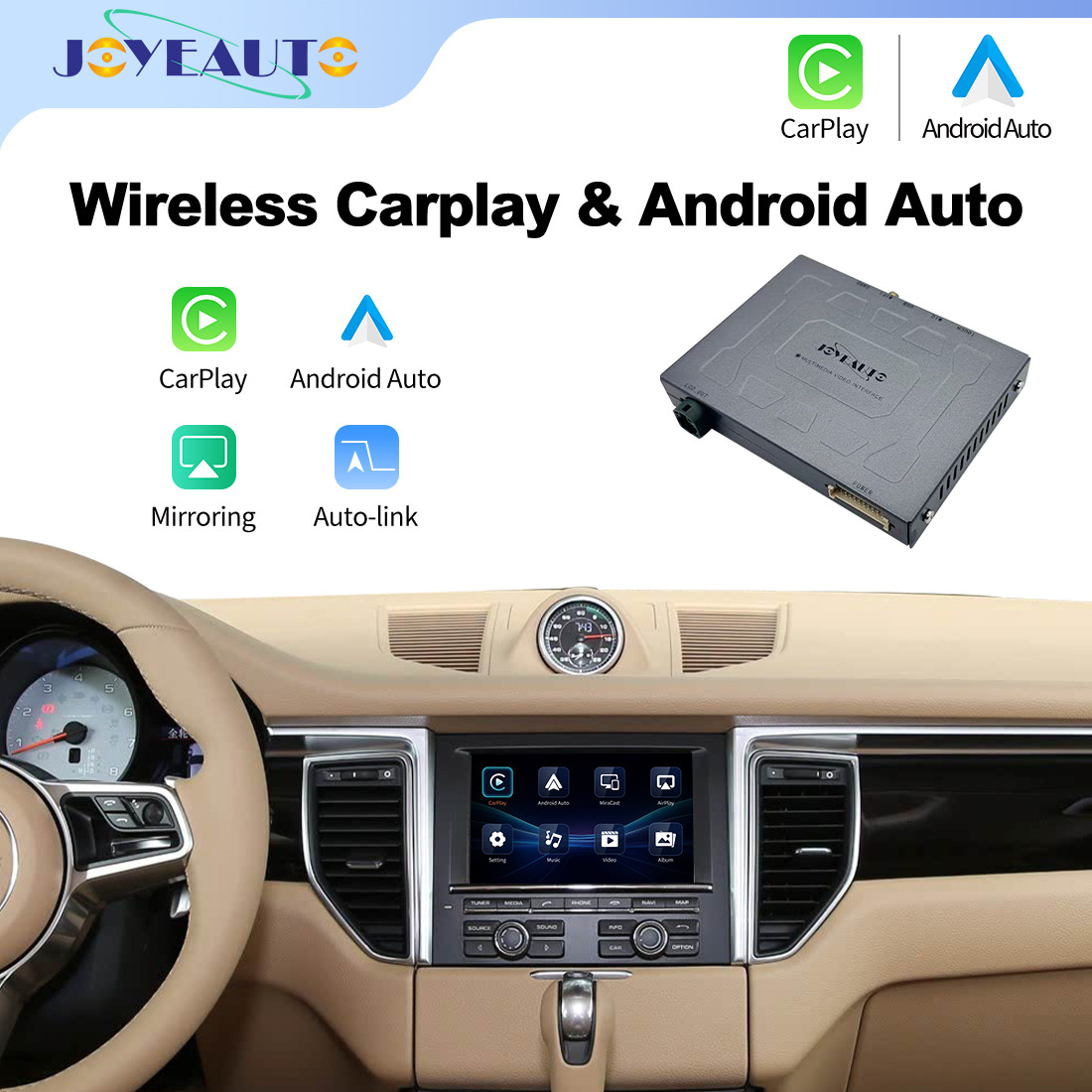 Suitable for Installing Wireless Carplay Decoder Pcm3.0/3.1/4.0/Cdr3.1 Module on Original Porsche Vehicles