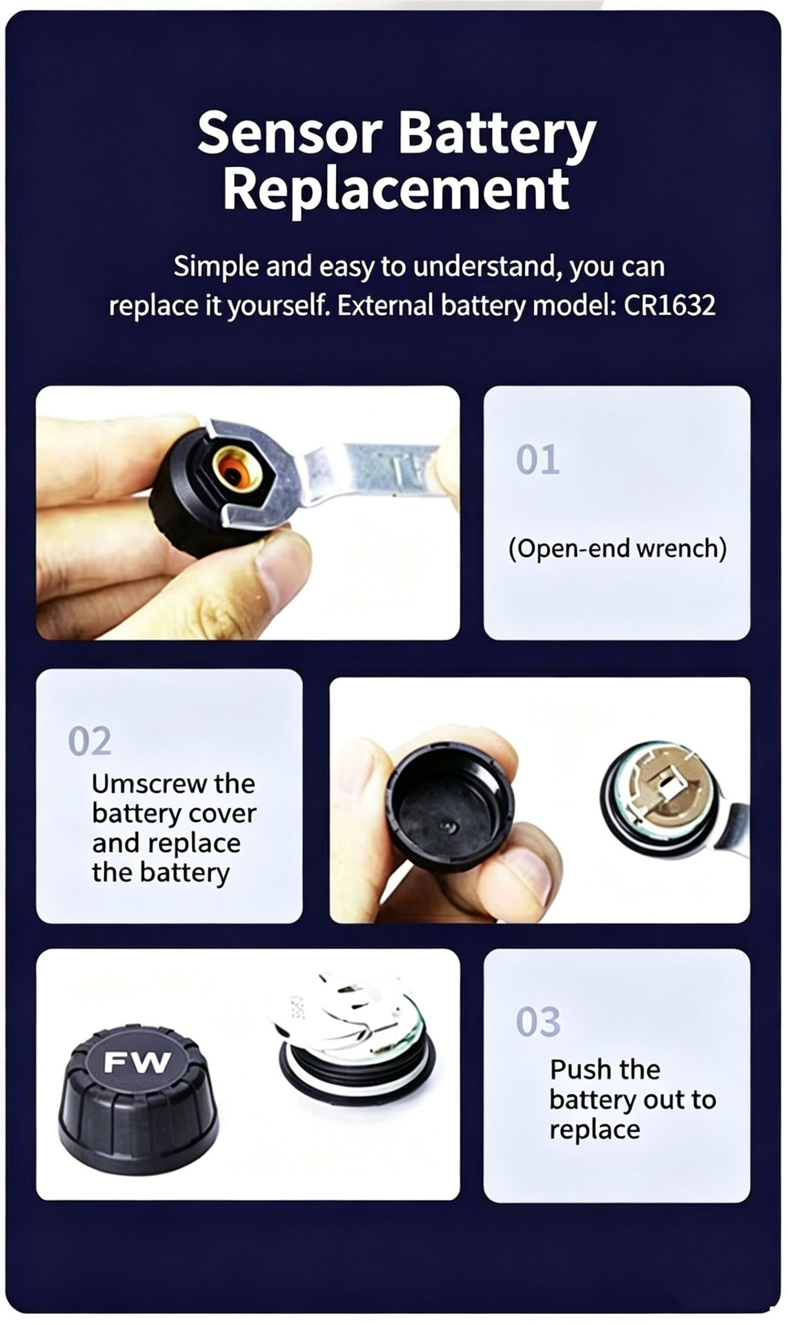Cross-Border Multi-Language Tpms Car and Motorcycle Bluetooth Tire Pressure Detector with Mobile App for Real-Time Tire Monitoring