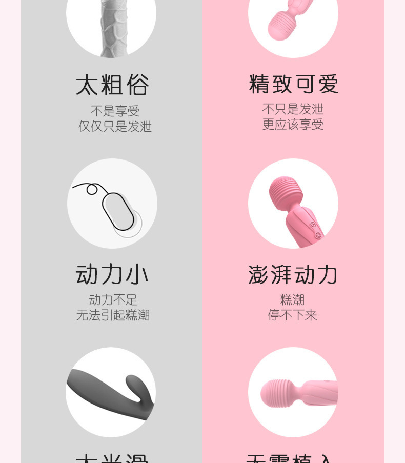 Angel AV Stick 10-Frequency Clitoral and G-Spot Vibrator, Silicone Body, Button Control — detail image 11