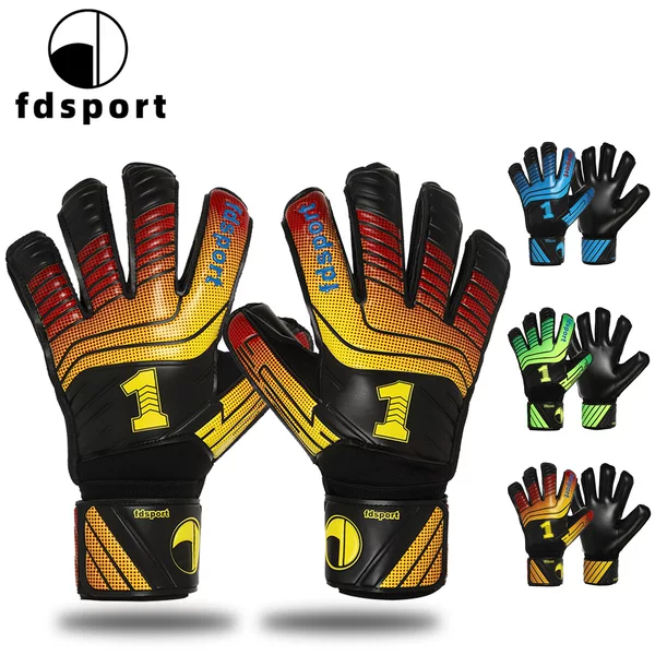 Factory Direct Sales: Fly Shield Goalkeeper Gloves, Breathable, Non-Slip, with Finger Protection, Available in Three Colors, Specifically for Goalkeeper Training