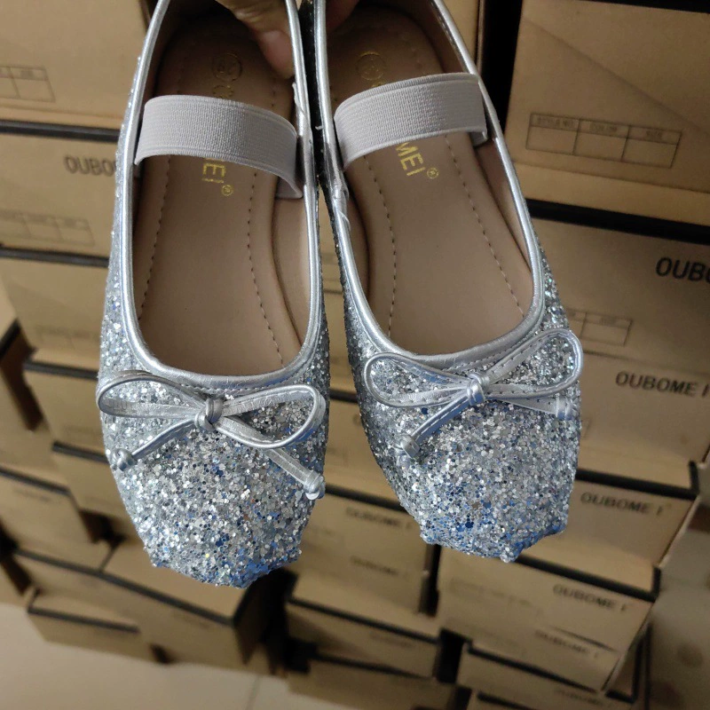 2024 новые туфли родина и ребенка французские балетные туфли с плоской подошвы