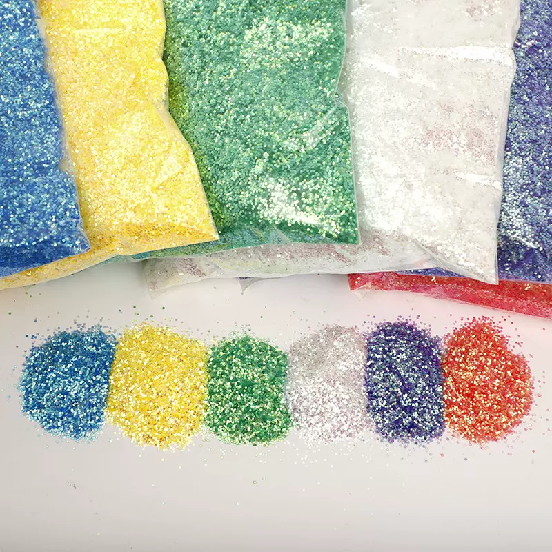 1kg装幻彩金葱粉1/24七彩炫彩闪粉diy亮片金粉跨境美甲亮粉金葱粉