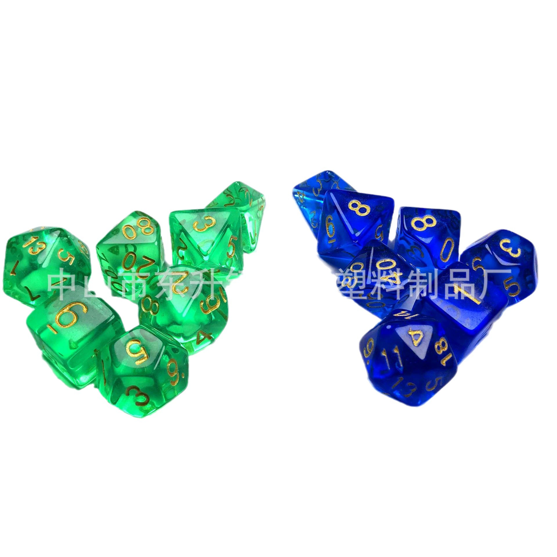 Акриловые кости, пластиковая настольная игра, 7 штук