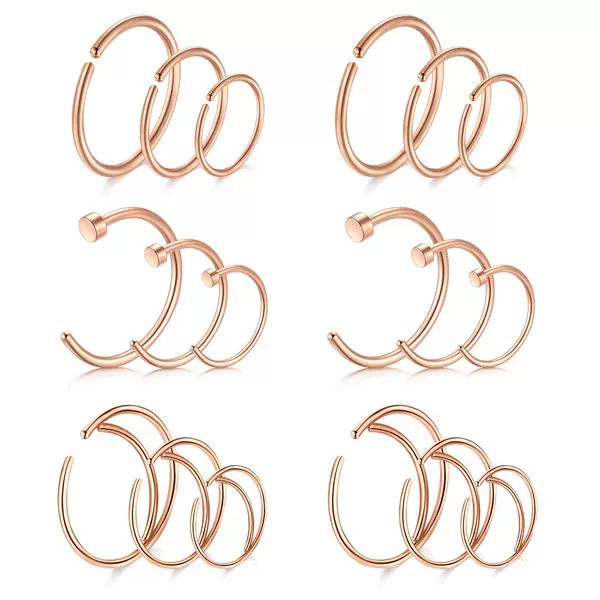 18 pieces of rose gold